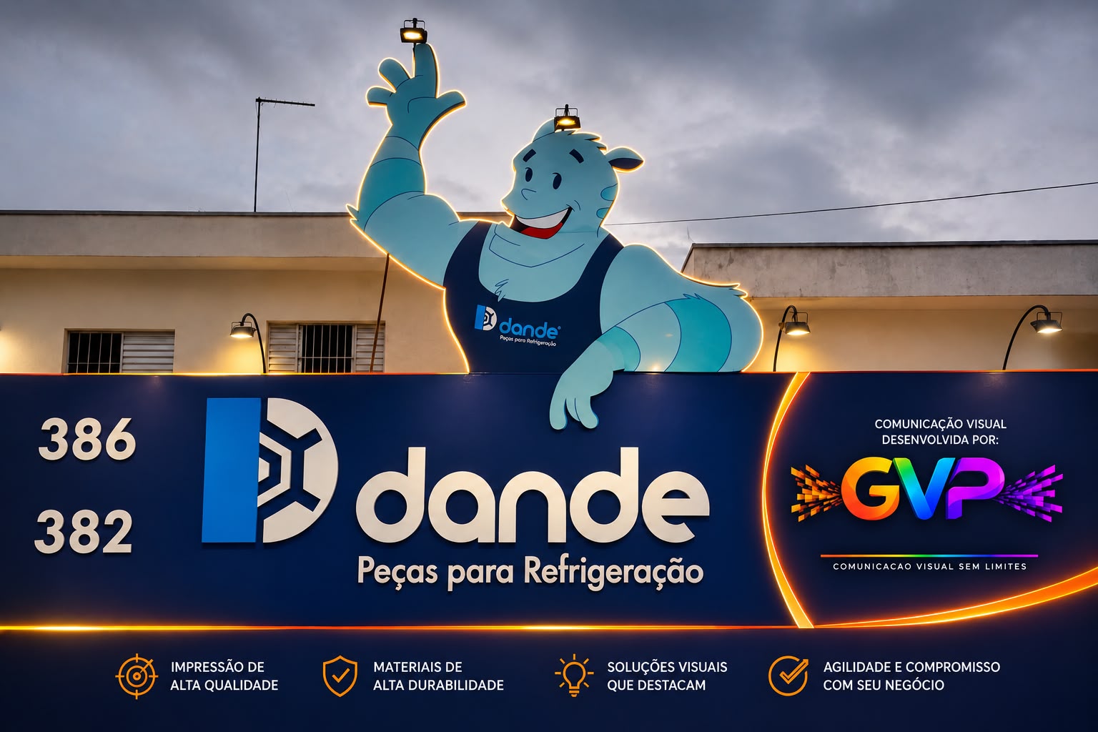 Fachada Dandê produzida pela GVP
